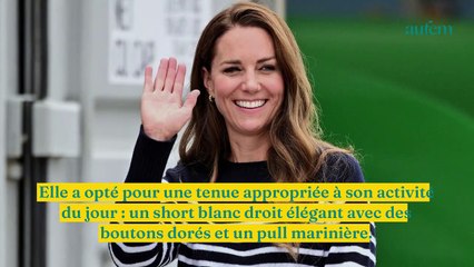 Download Video: Kate Middleton sublime : elle affiche un look marinière facile à reproduire à petit prix