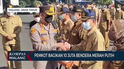 Pemkot Malang Bagikan 10 Juta Bendera Merah Putih ke 5 Kecamatan