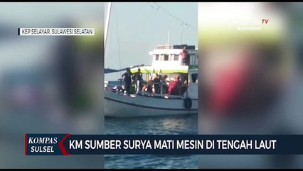 KM Sumber Surya Mati Mesin Ditengah Laut