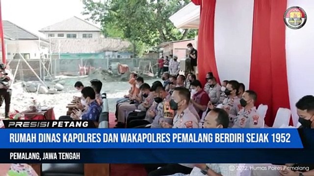Peletakan Batu Pertama Rumah Dinas Kapolres dan Wakapolres Pemalang