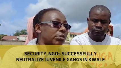 Security, NGOs successfully neutralize juvenile gangs in Kwale