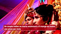 Un couple indien se marie seulement s’il mange au moins une pizza par mois !