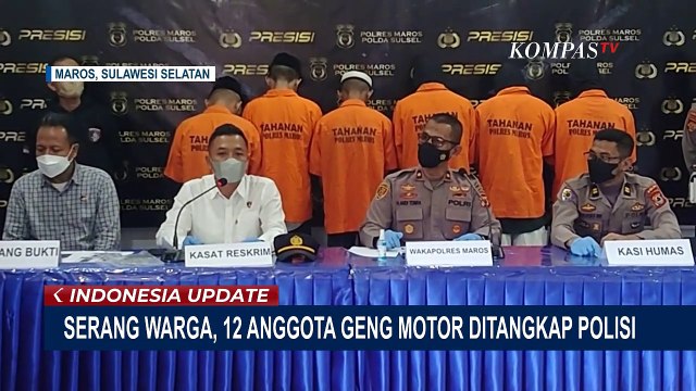 Polisi Berhasil Tangkap 12 Anggota Geng Motor yang Serang Warga dengan Busur Panah di Maros!