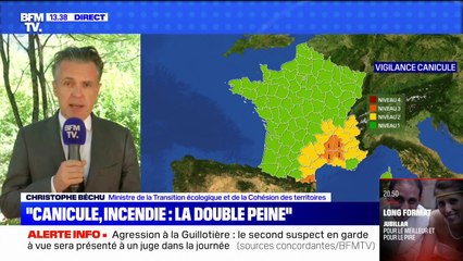 Christophe Béchu: "Le mois de juillet a été le mois de juillet le plus sec depuis 1959"