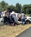 Erzurum haberleri | Denizli'den Ağrı'ya giden otomobil Erzurum'da kaza yaptı: 1 ölü 3 yaralı