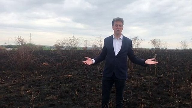 Ed Miliband on recent wildfires in Doncaster
