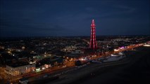 Blackpool Tower honours England's Euro final heroes