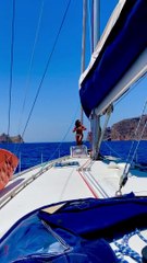 Aída Nízar en un barco