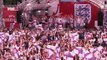 England fans celebrate with Lionesses in Trafalgar Square