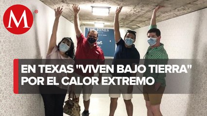 Ciudadanos de Texas se refugian en ciudad bajo tierra por altas temperaturas