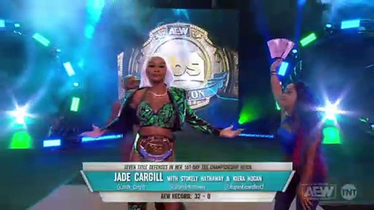 Jade Cargill entrance as TBS Champion: AEW Rampage Road Rager 2022