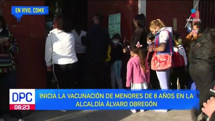 Inicia vacunación contra Covid a niños de 8 años en la Álvaro Obregón