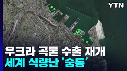 우크라이나 옥수수 실은 첫 곡물 수출선 출항 / YTN