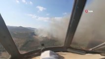İzmir haber: İzmir'de ziraat arazisindeki yangına havadan ve karadan müdahale ediliyor