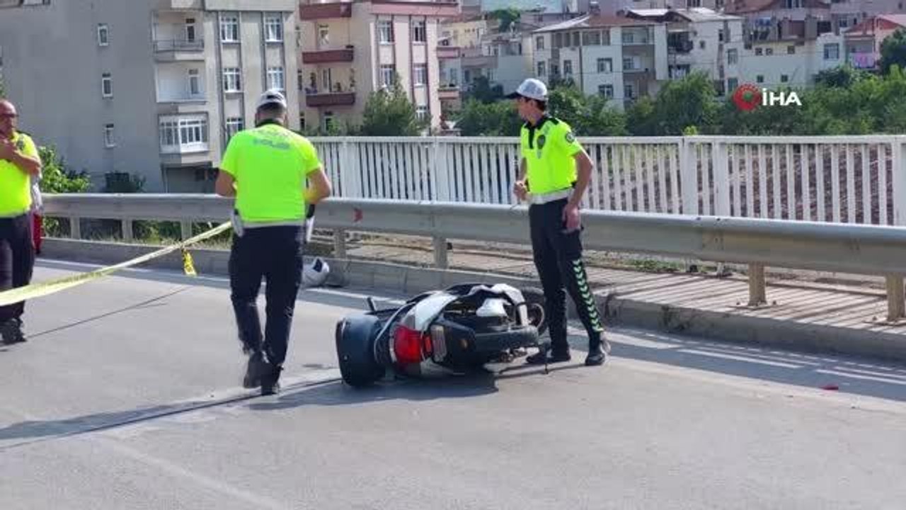 Son dakika haber | Samsun'da üst geçitte kamyon...