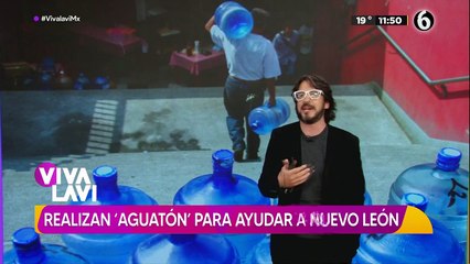 Realizan 'aguatón' para ayudar a Nuevo León