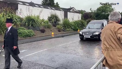 David Trimble funeral leaves Harmony Hill church