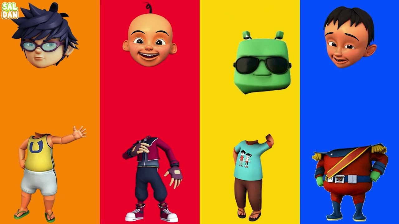 upin ipin tebak gambar,boboiboy,adit,sopo jarwo,ultraman,squid game,mencocokkan gambar lucu,kartun