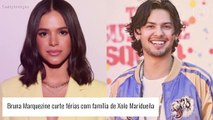 Bruna Marquezine: fotos da atriz com família de Xolo Maridueña em férias aumentam torcida de fãs por casal