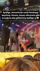 Aydilge konserde bir anda yere yığıldı