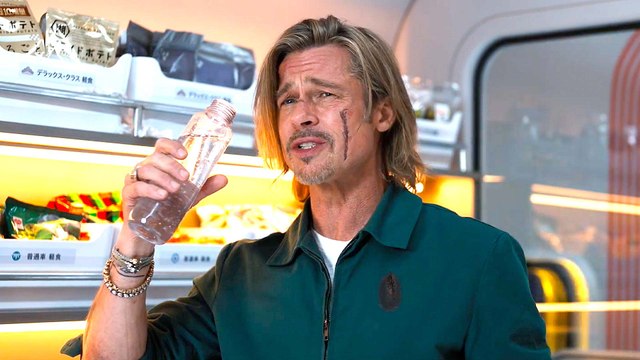 Bullet Train Water Break Clip with Brad Pitt and Aaron Taylor-Johnson