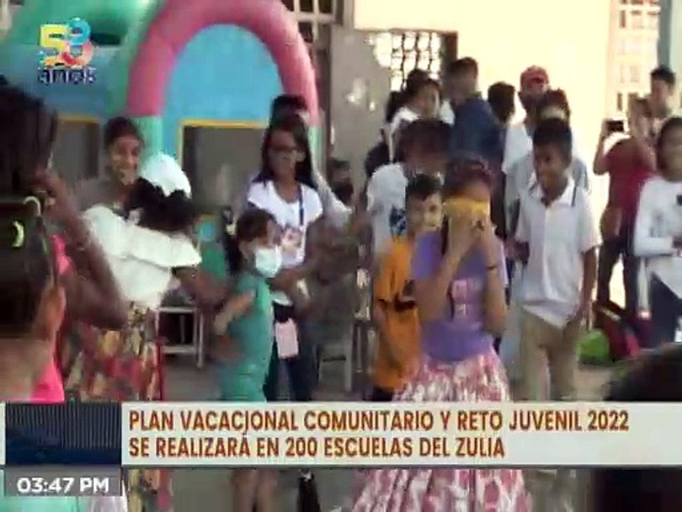Zulia | Más de 2 mil recreadores se desplegarán en 200 escuelas durante el Plan Vacacional 2022