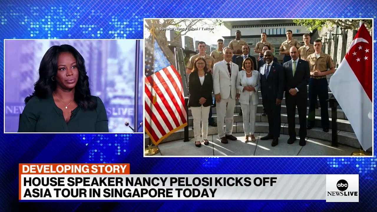 Nancy Pelosi kicks off Asia tour in Singapore l ABCNL