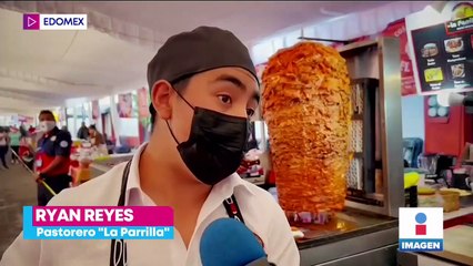Preparan en Metepec el taco al pastor más grande de México