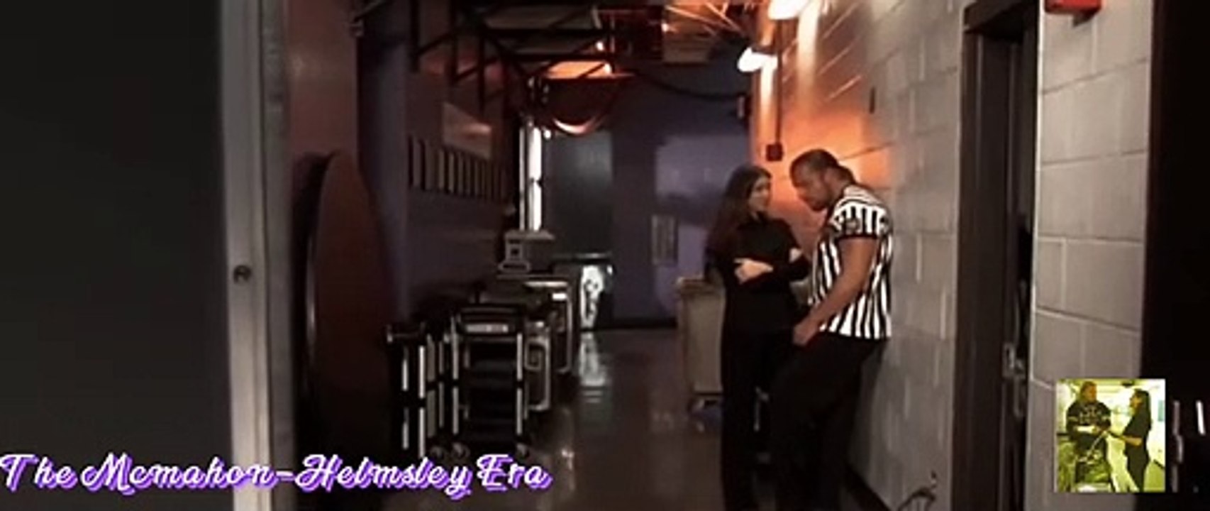 Triple H and Stephanie Mcmahon kiss backstage _ SummerSlam 2011