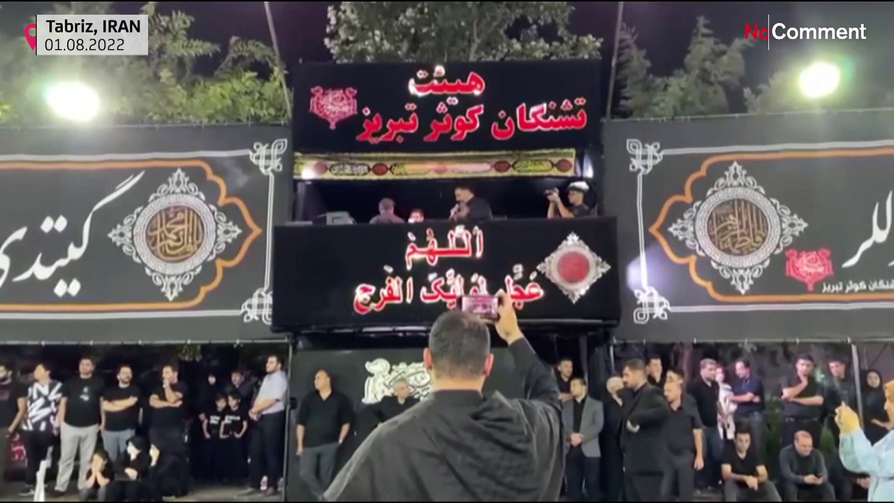 Iraner gedenken der märtyrer von kerbela