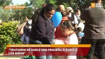 “Tratamos de darle una pequeña alegría a los niños”