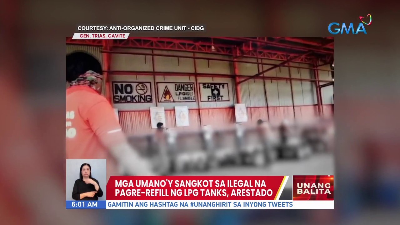 Mga umano'y sangkot sa ilegal na pagre-refill ng LPG tanks, arestado | UB