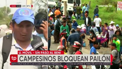 Bloqueo en Pailón: La Policía dice que no tiene orden para intervenir en la manifestación