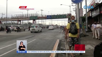 Daloy ng trapiko sa bahagi ng Commonwealth Avenue | UB