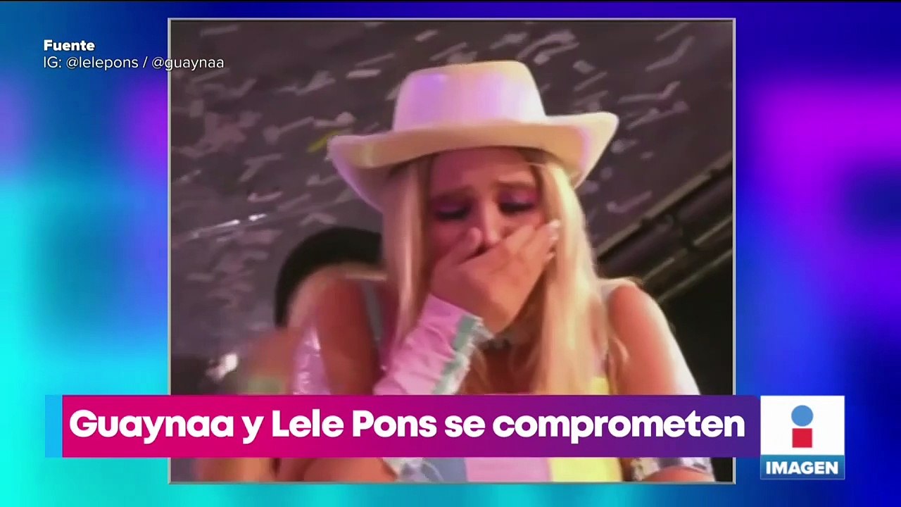 Guaynaa y Lele Pons se comprometen