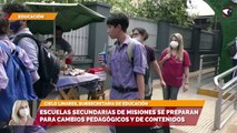 Escuelas secundarias de misiones se preparan para cambios pedagógicos y de contenidos