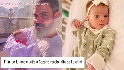Filha de Juliano Cazarré recebe alta após anúncio de segunda cirurgia. Vídeo!