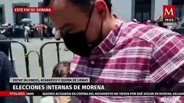 Entre jaloneos, acarreo y quema de urnas, se realizaron las elecciones internas de Morena