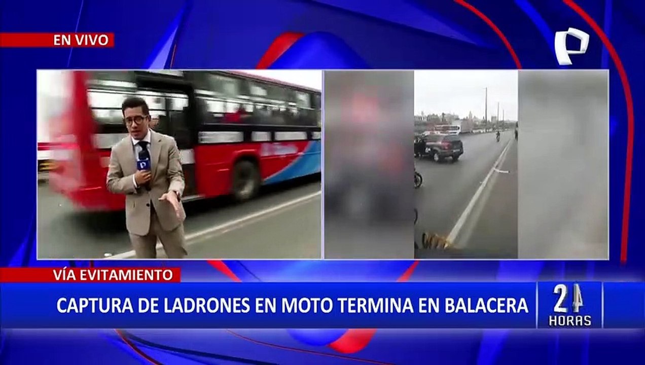 Vía Evitamiento: persecución entre policías y delincuentes terminó con balacera en vía pública