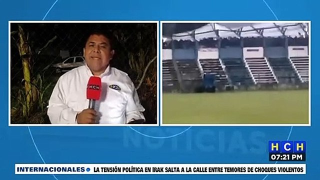 Vientos huracanados derriban el techo del Estadio Las Americas de Azacualpa, Santa Bárbara