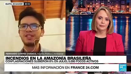 Fernando Cortés: "En Brasil, los incendios fueron provocados respondiendo a una voluntad política"