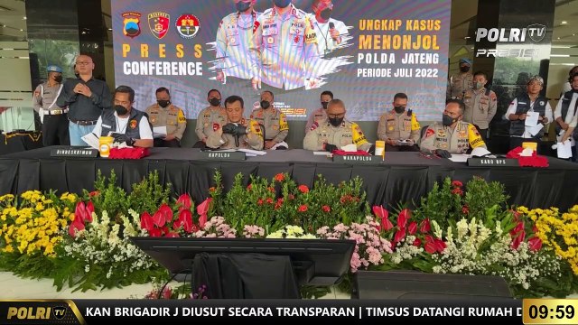 PRESISI UPDATE 10.00 WIB : Konferensi Pers Polda Jawa Tengah Ungkap Kasus Menonjol Selama Bulan Juli 2022