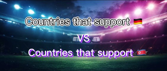 Countries that support Germany vs countries that support North korea