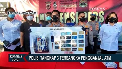 Polisi Tangkap 3 Tersangka Pengganjal Mesin ATM di Kota Cirebon
