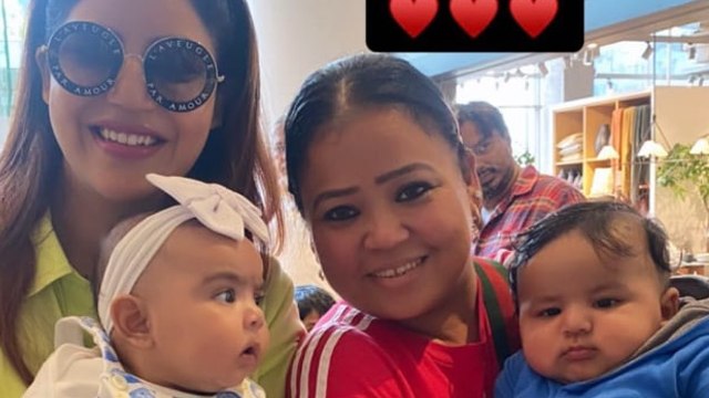Debina Bonnerjee Daughter Lianna Bharti Singh Son Laksh First Meeting Viral| Boldsky *Entertainment