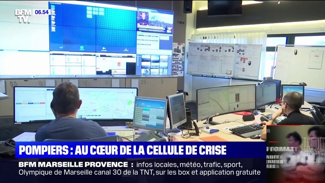 Incendies: au cœur de la cellule de crise des sapeurs-pompiers
