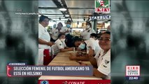 Selección Femenil de Fútbol Americano ya está en Helsinki
