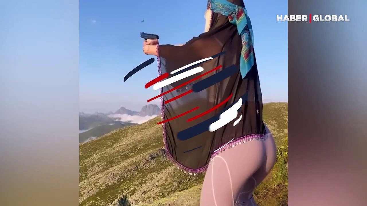 Aleyna Tilki'nin silahlı videosu olay oldu! Defalarca ateş etti
