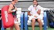 Simona Halep vs Emma Raducanu _ First Practice session in USA 2022