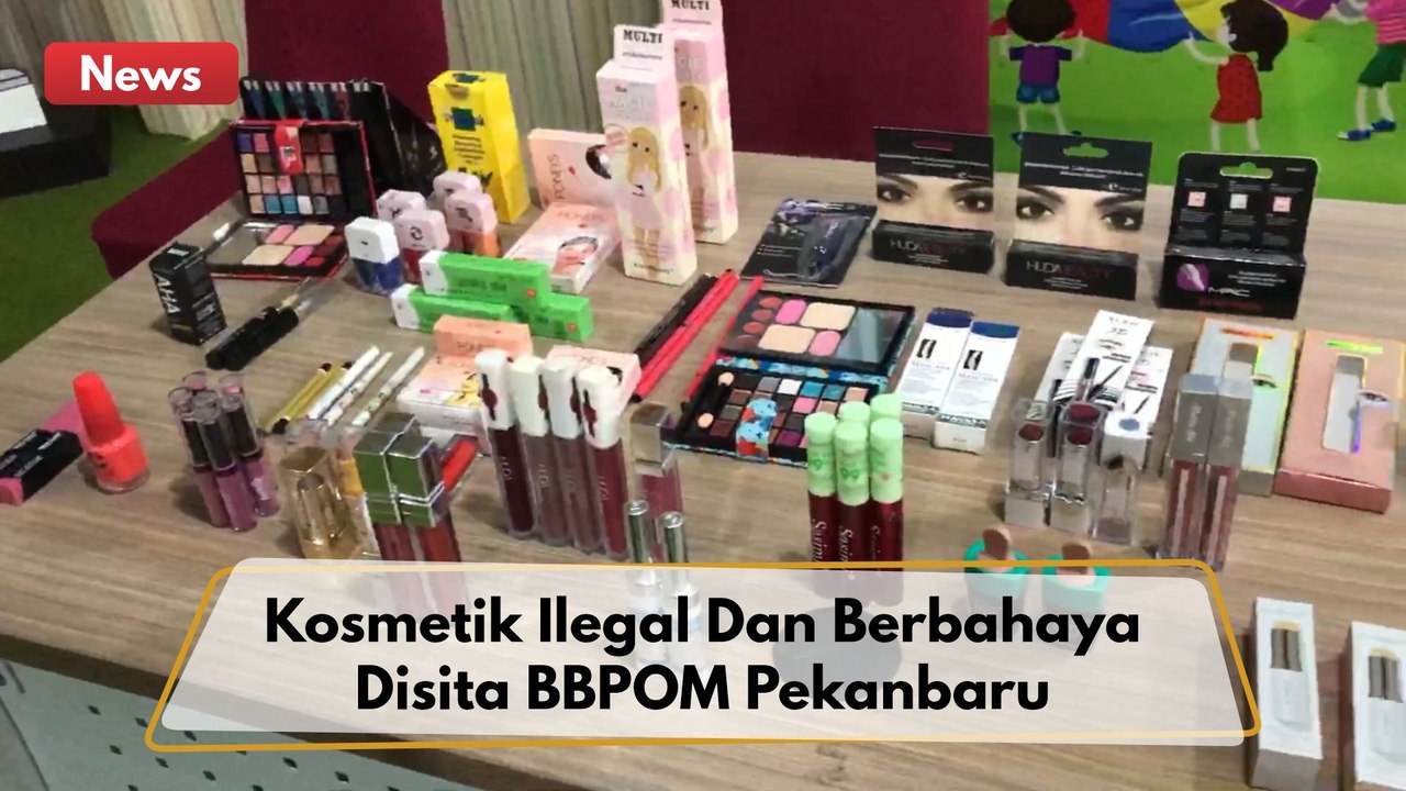 Ratusan Item Kosmetik Ilegal Dan Berbahaya Disita BBPOM Pekanbaru !!